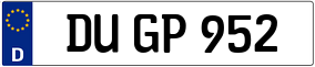 Trailer License Plate